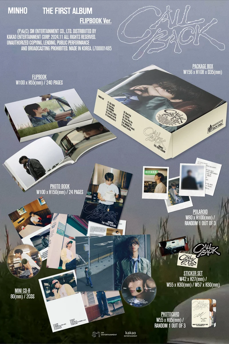 MINHO (SHINEE) - CALL BACK (FLIPBOOK VER.)