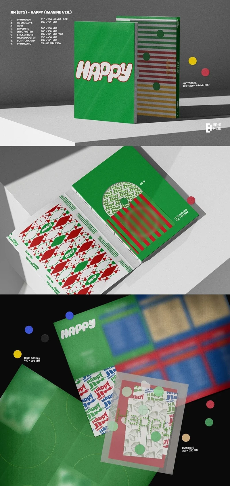 JIN (BTS) - HAPPY (PHOTOBOOK VER.)