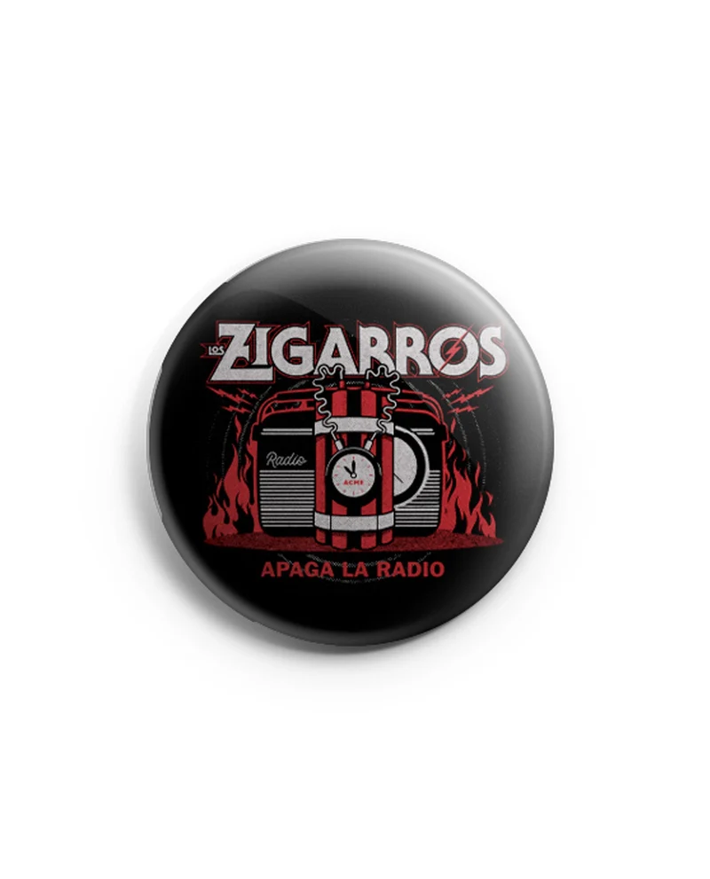 Los Zigarros - Chapa "Apaga La Radio" 38mm