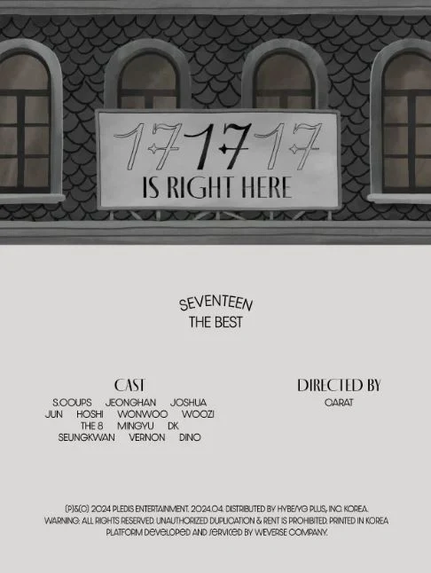 SEVENTEEN - SEVENTEEN BEST ALBUM - 17 IS RIGHT HERE (WEVERSE ALBUMS VER.)