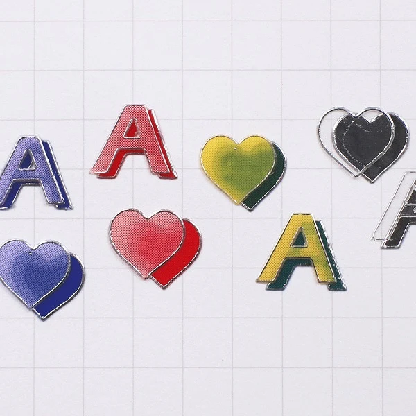 Be On :D Silver and Alphabet Stickers