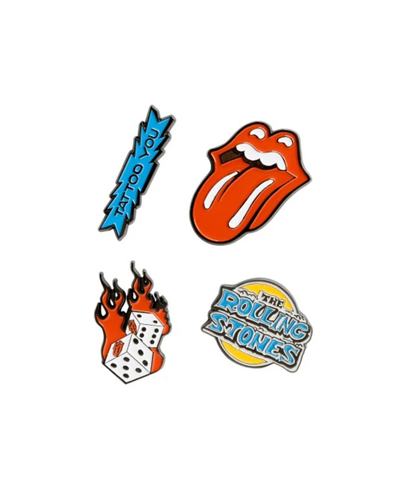 The Rolling Stones - Set 4 pins "The Rolling Stones"