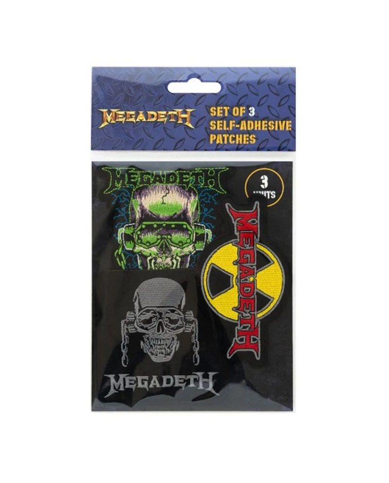 Megadeth - Pack 3 parches Bordados "Megadeth"
