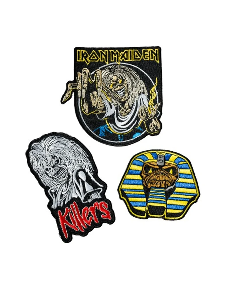 Iron Maiden - Pack 3 parches Bordados "Iron Maiden"