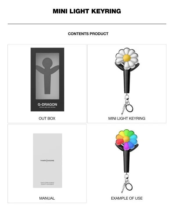 [BIGBANG] GDRAGON : Official Lightstick Keyring