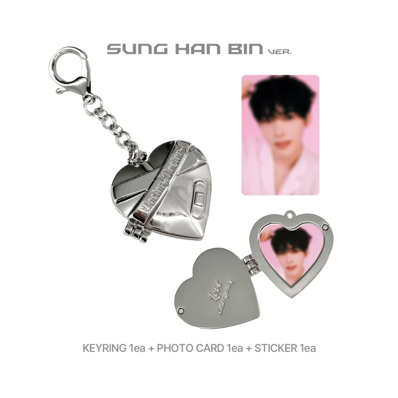 [ZEROBASEONE] Blue Paradise : Pop Up Store : Heart Pendant Keyring
