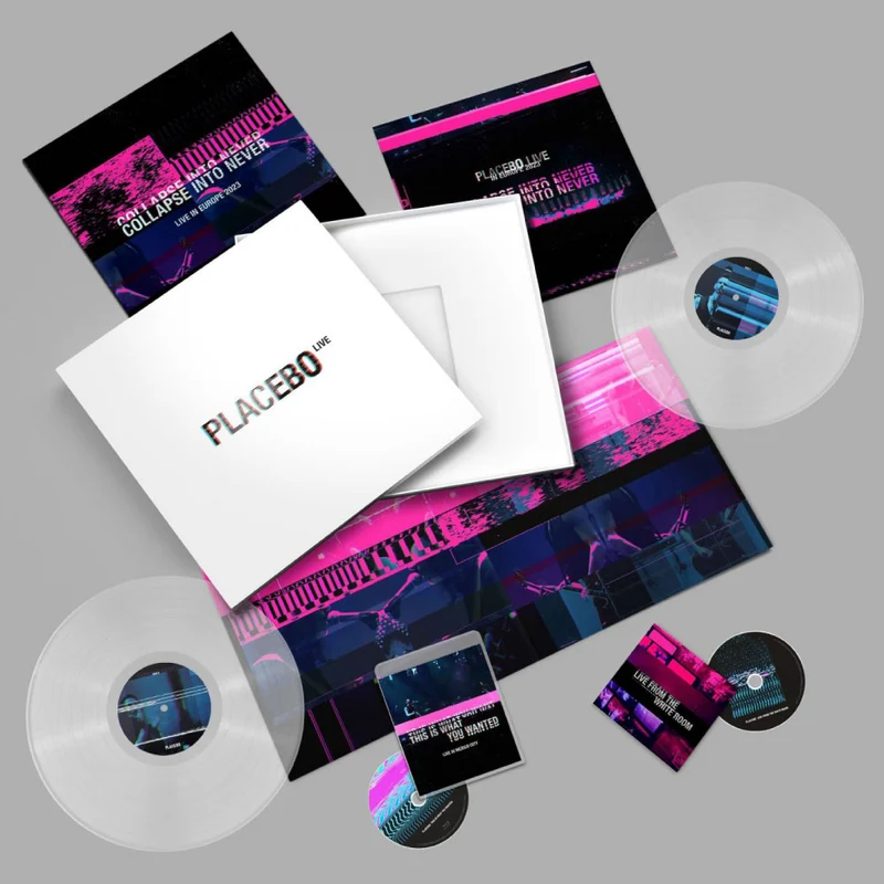 Caja | PLACEBO | Live [2xVinyl + Blue Ray + CD +Poster]