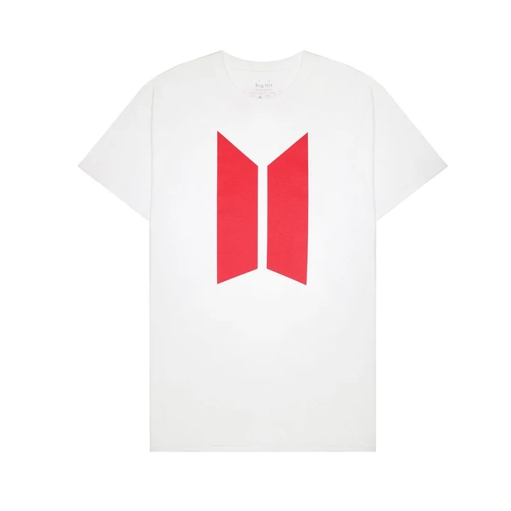 [BTS] T-Shirt [Big Red Symbol : White]