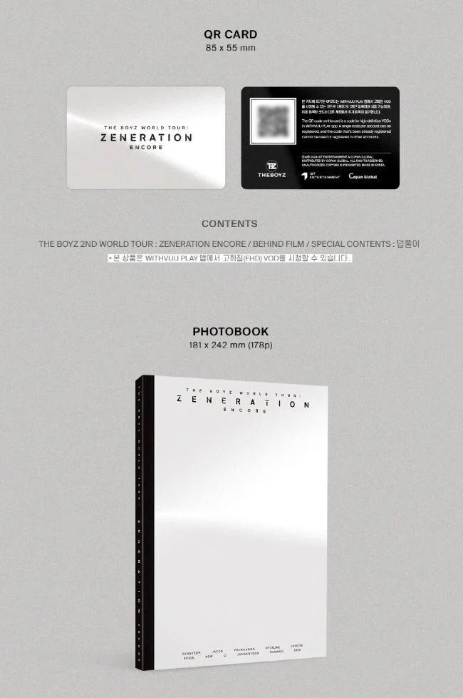THE BOYZ - 2ND WORLD TOUR : ZENERATION ENCORE (QR)