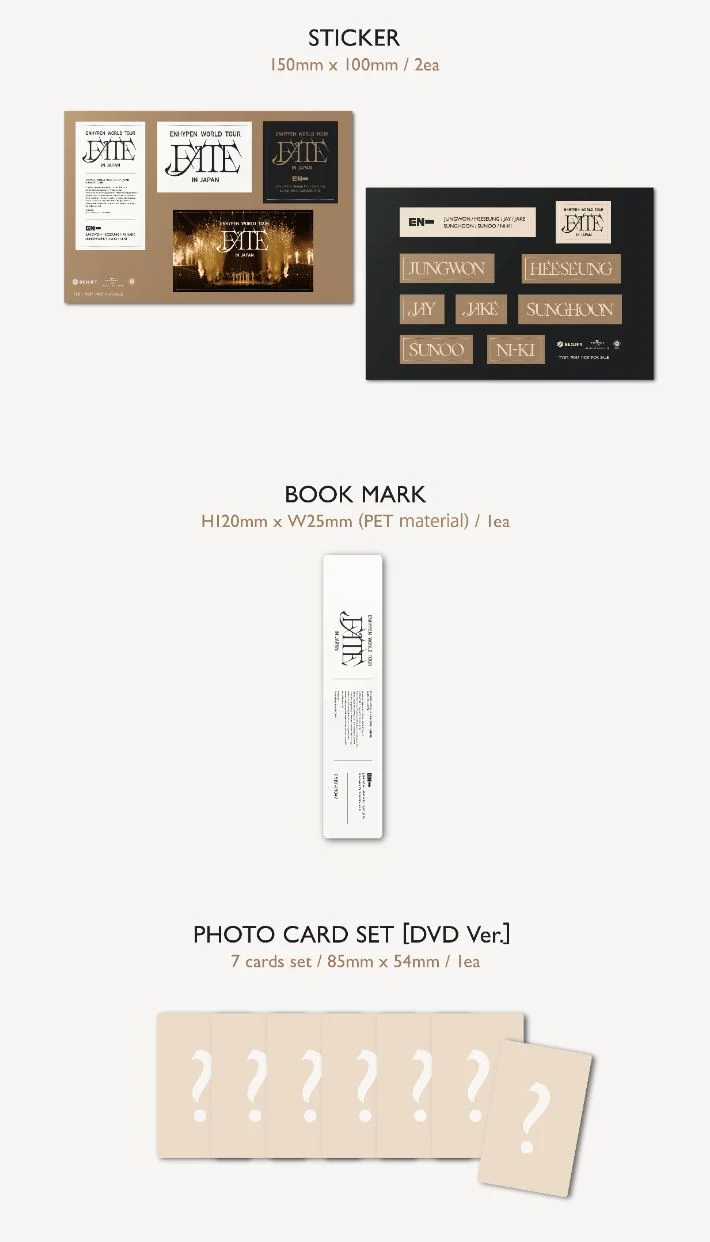 ENHYPEN - WORLD TOUR 'FATE' IN JAPAN (BLU-RAY/ DVD)