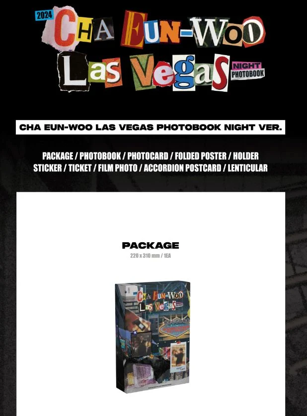 CHA EUN WOO - LAS VEGAS (PHOTOBOOK)