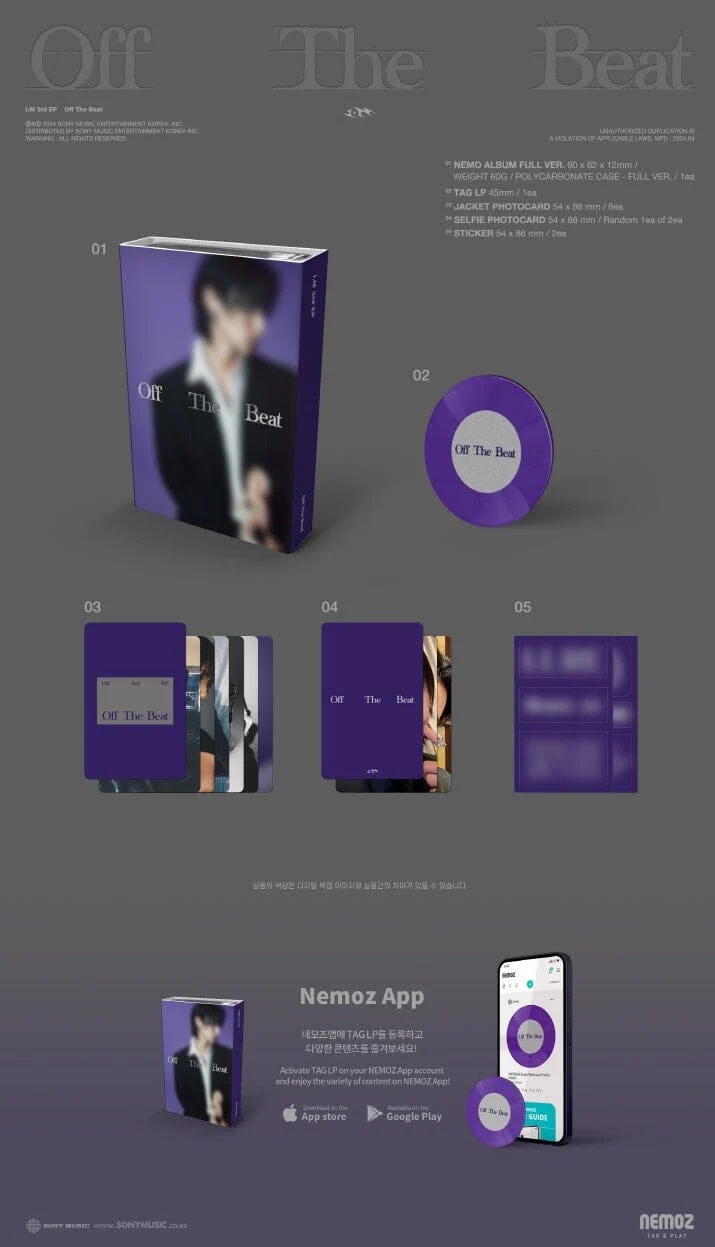I.M (MONSTA X) - OFF THE BEAT (3RD EP) NEMO VER.