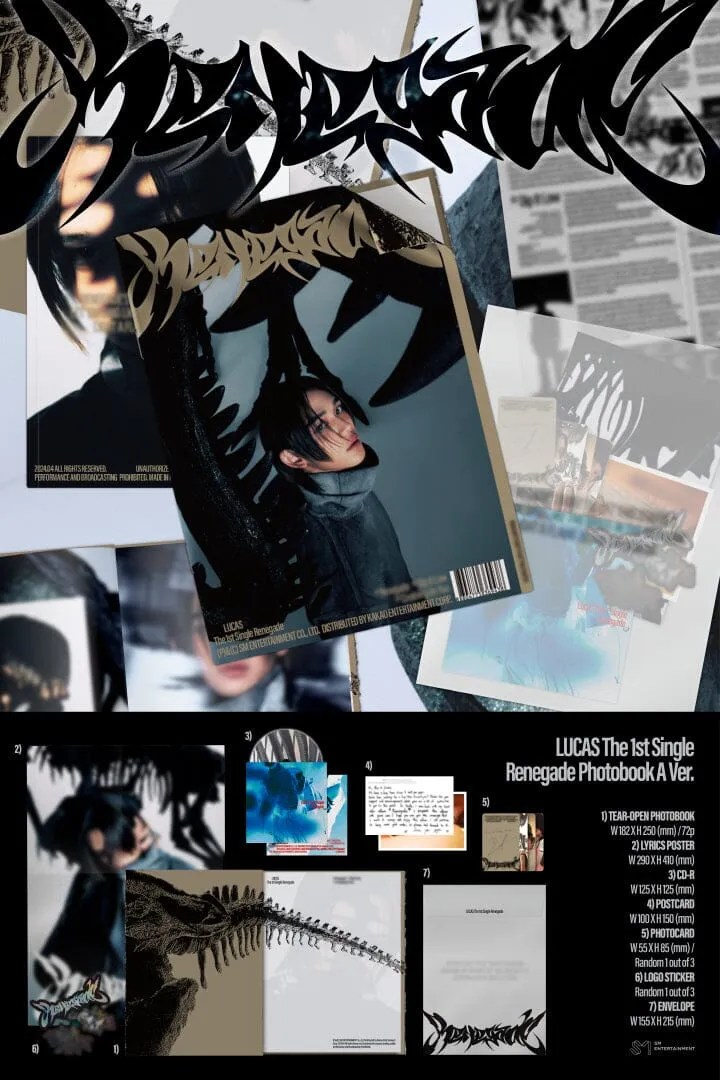 LUCAS (Ex-NCT) - RENEGADE (1ST SINGLE ALBUM)