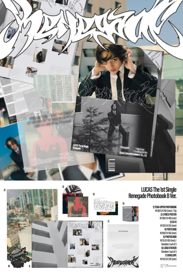 LUCAS (Ex-NCT) - RENEGADE (1ST SINGLE ALBUM)