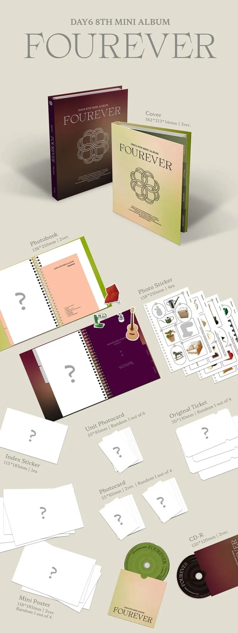 DAY6 - FOUREVER (8th Mini Album) Photobook Ver.