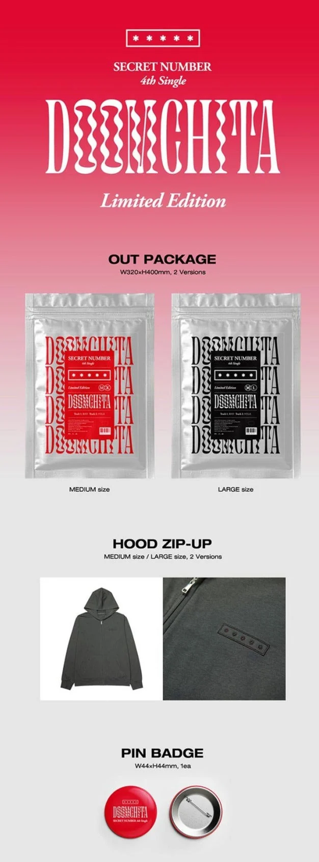 SECRET NUMBER - [DOOMCHITA] LIMITED EDITION 4TH SINGLE ALBUM
