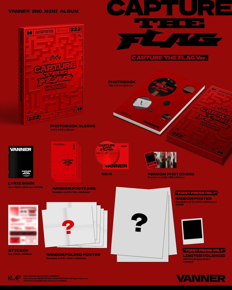 VANNER - CAPTURE THE FLAG (2ND MINI ALBUM)