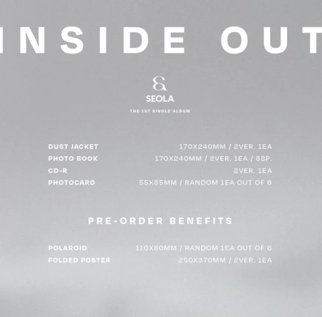 SEOLA (WJSN) - INSIDE OUT (THE 1ST SINGLE ALBUM)
