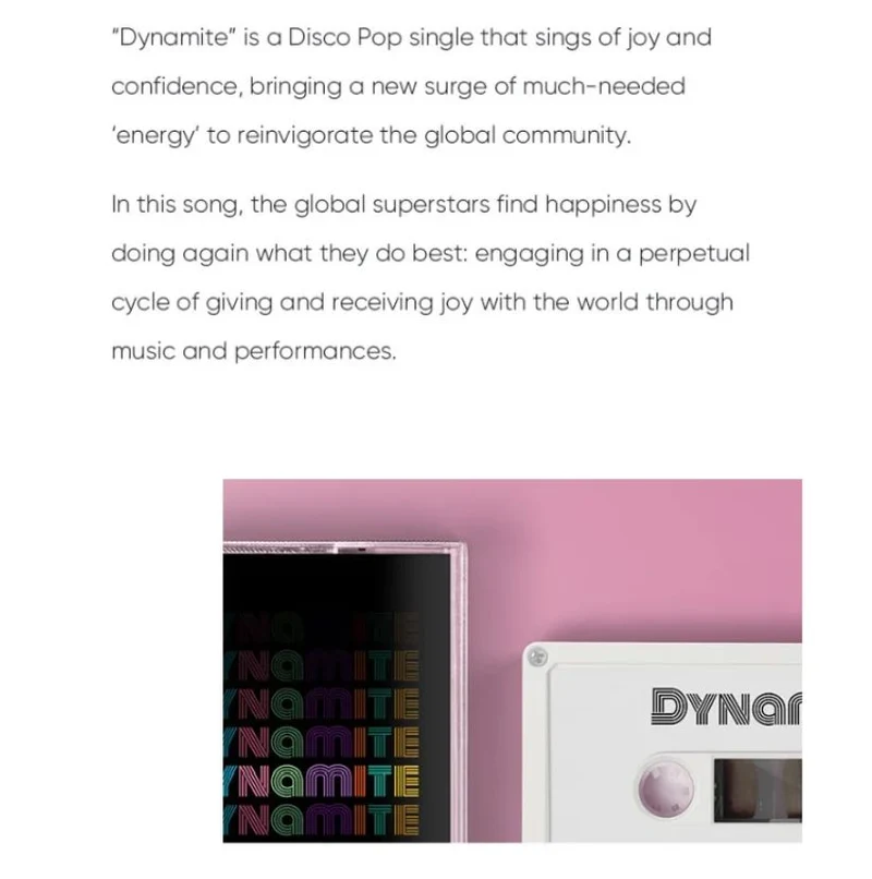 BTS - DYNAMITE (LIMITED EDITION CASSETTE)
