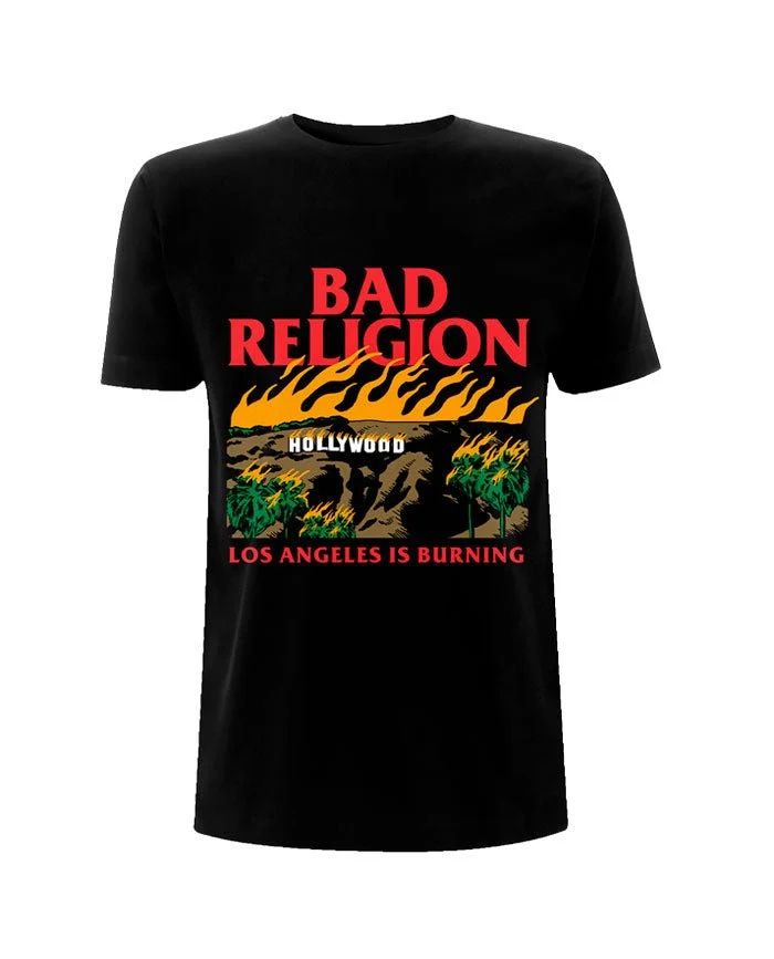 Bad Religion - Camiseta "Burning" Unisex