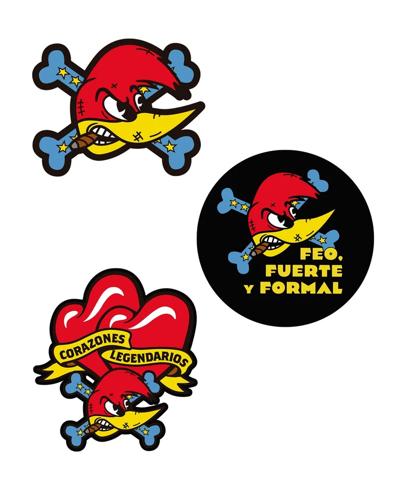 Loquillo - Pack pegatinas "Corazones Legendarios"