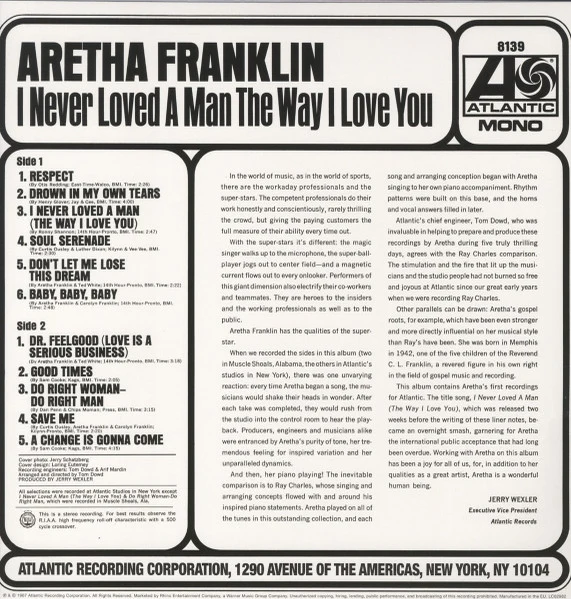 Aretha Franklin | I Never Loved A Man The Way I Love You
