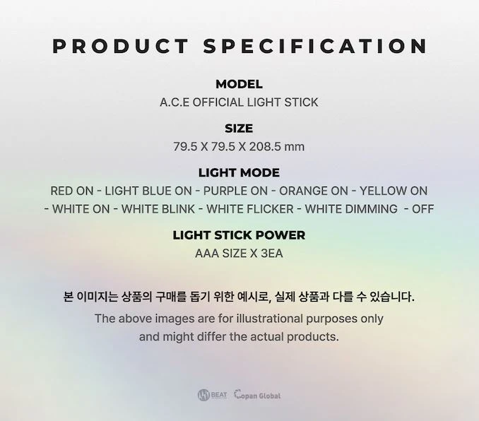 A.C.E - LIGHT STICK OFICIAL VER.2