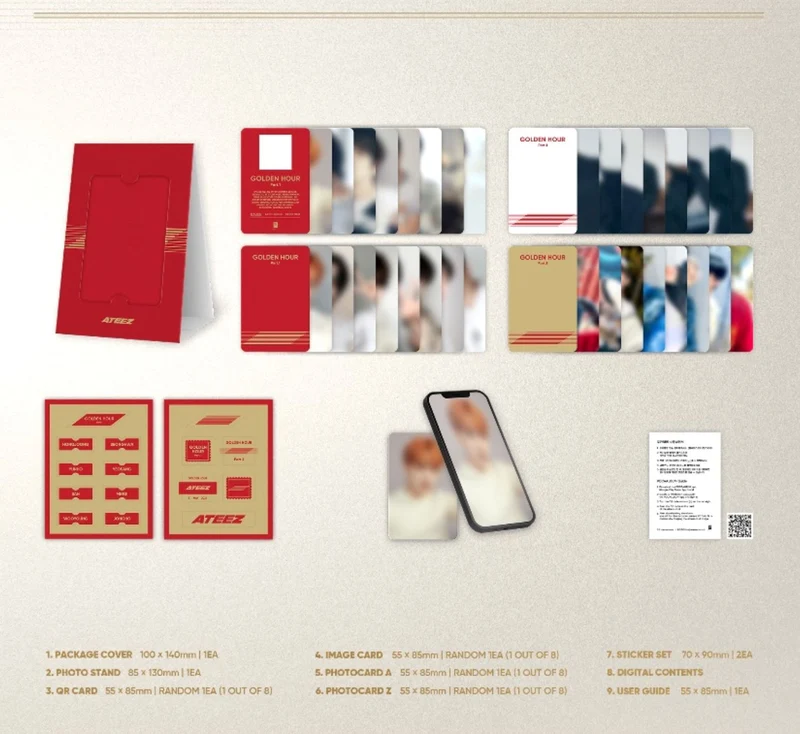 ATEEZ - GOLDEN HOUR : PART 1 (10TH MINI ALBUM) POCA ALBUM