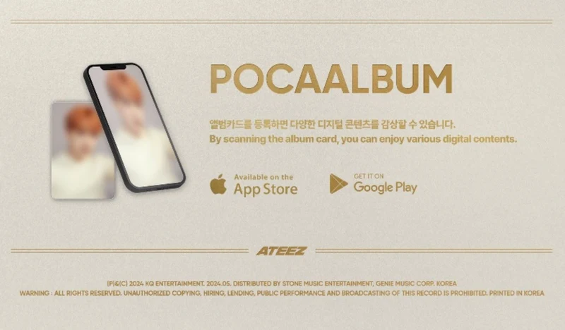 ATEEZ - GOLDEN HOUR : PART 1 (10TH MINI ALBUM) POCA ALBUM