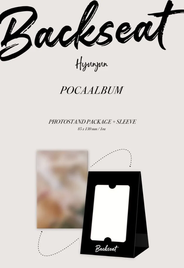HYUNJUN (THE BOYZ) - BACKSEAT (5TH SINGLE ALBUM) POCA ALBUM