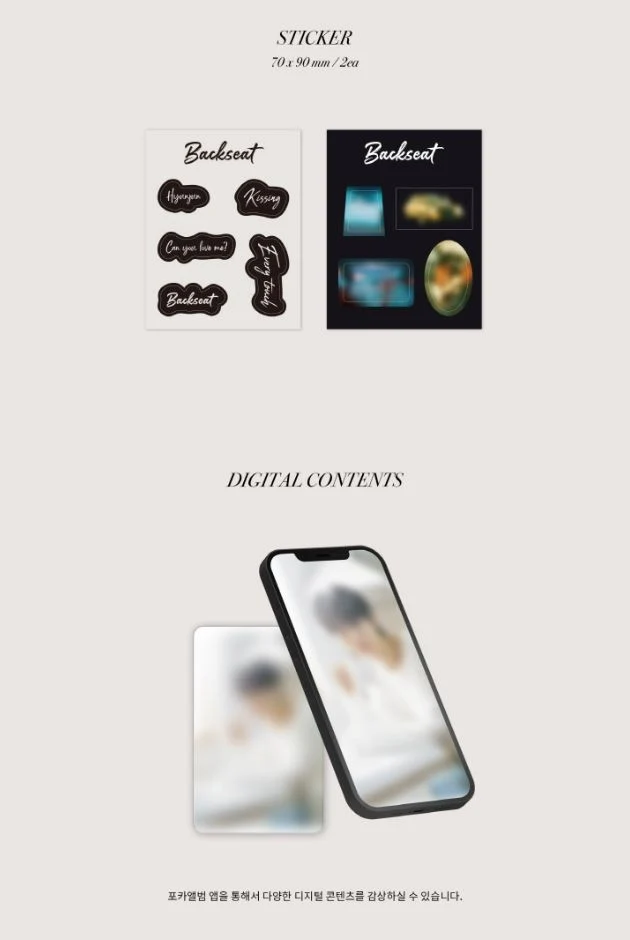 HYUNJUN (THE BOYZ) - BACKSEAT (5TH SINGLE ALBUM) POCA ALBUM