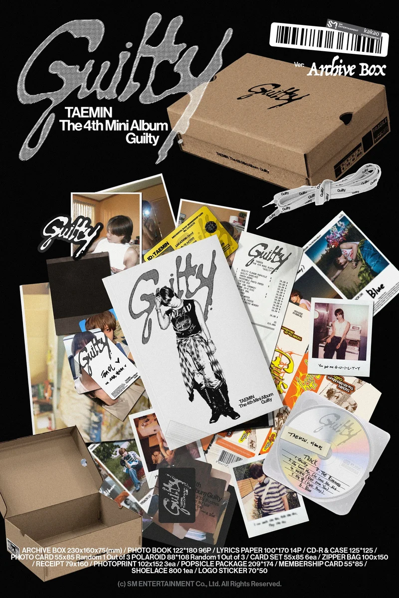 TAEMIN (SHINee) - GUILTY (4TH MINI ALBUM) ARCHIVE BOX VER.