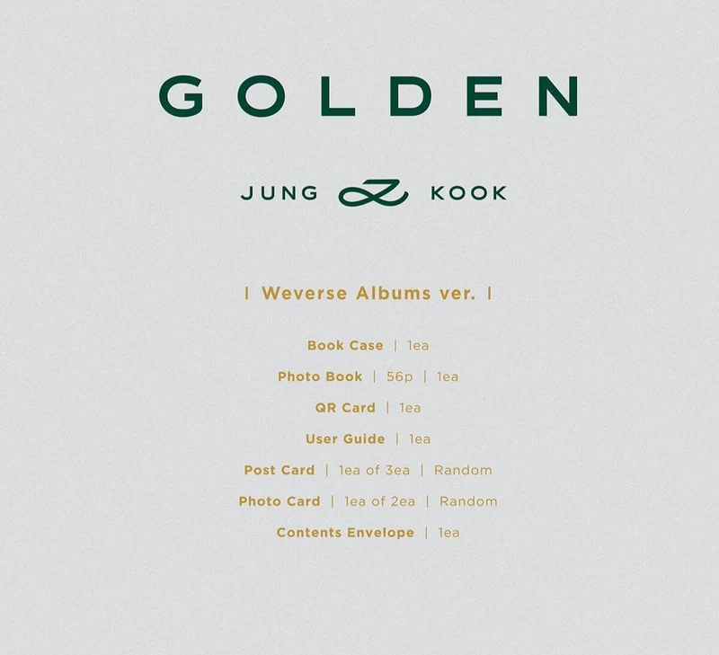 JUNGKOOK (BTS) - GOLDEN (WEVERSE ALBUMS VER.)