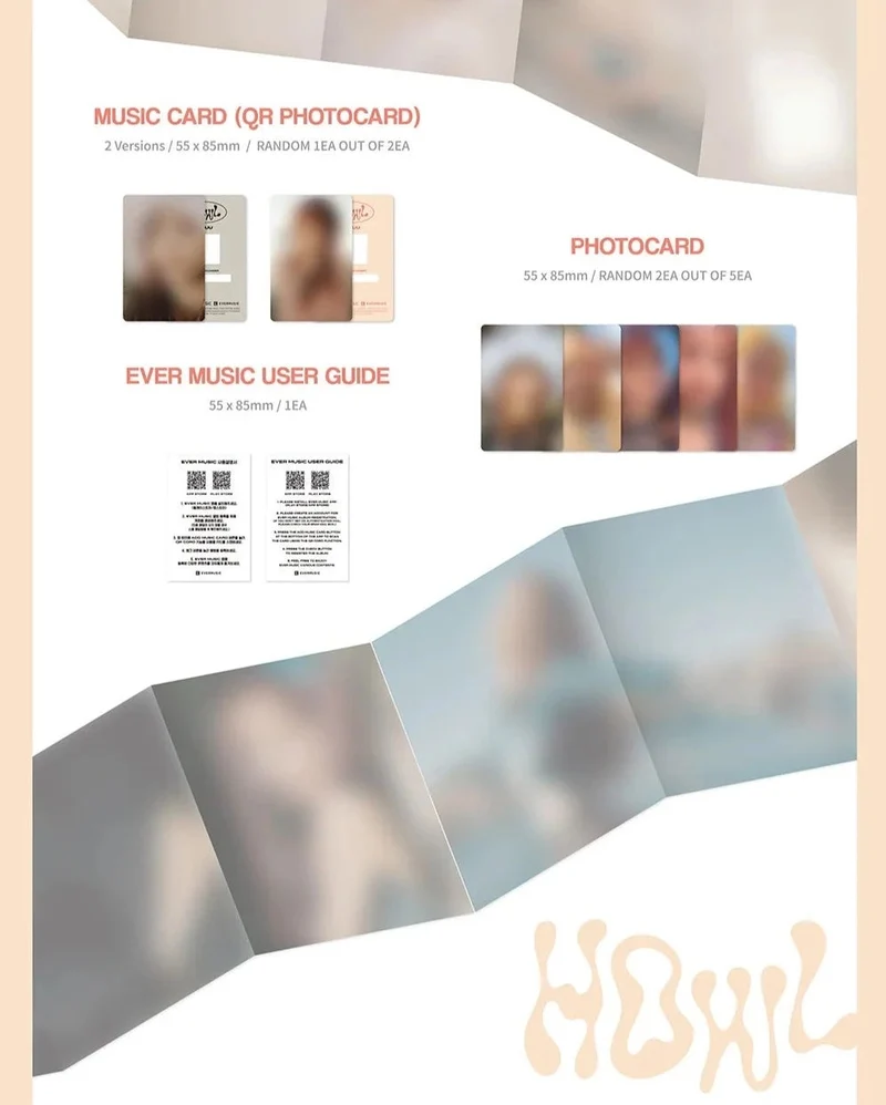 CHUU - HOWL (1ST MINI ALBUM) EVER MUSIC ALBUM VER.