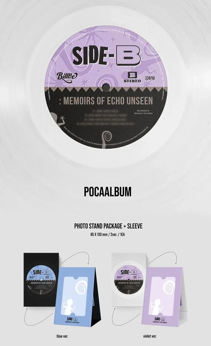 BILLLIE - SIDE-B : MEMOIRS OF ECHO UNSEEN (1ST SINGLE ALBUM) POCA ALBUM