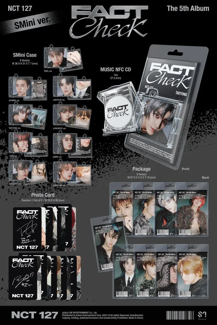 NCT 127 - FACT CHECK (THE 5TH ALBUM) SMINI VER.