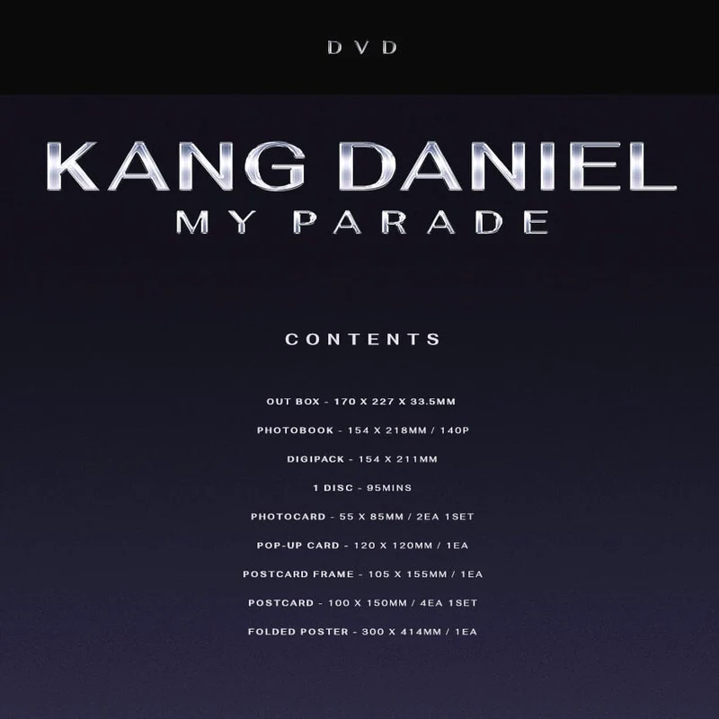KANG DANIEL - MY PARADE (DVD)