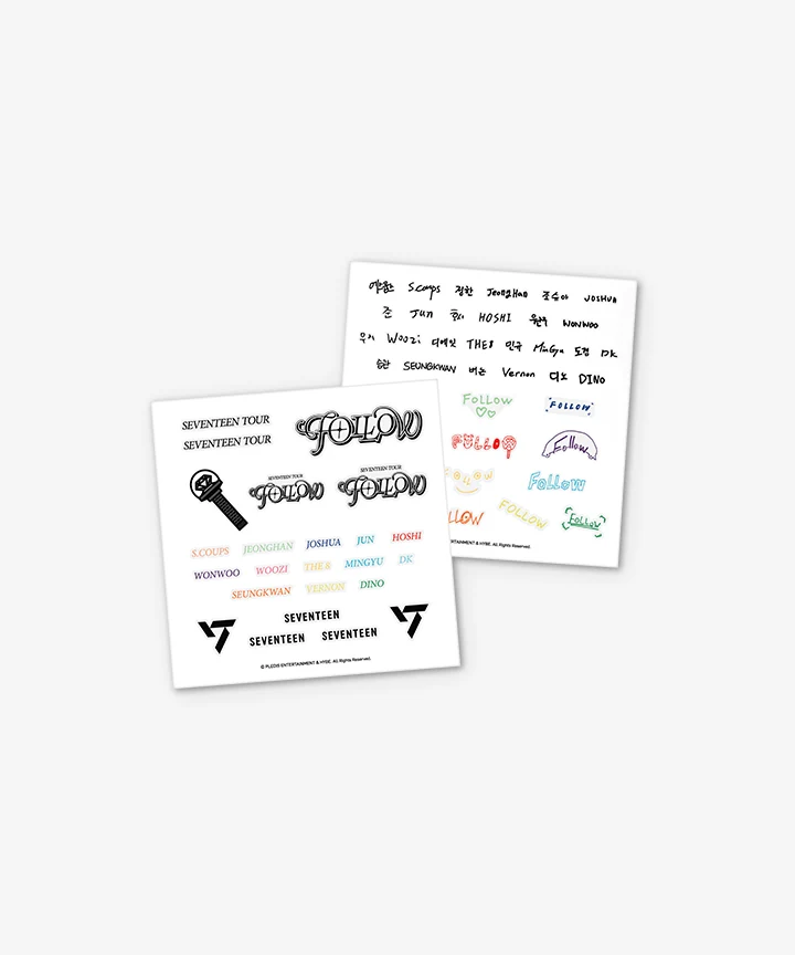 [SEVENTEEN] Follow : Tattoo Sticker