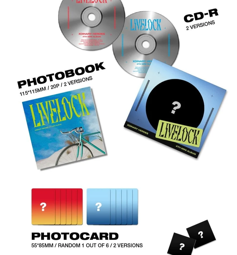 XDINARY HEROES – LIVELOCK (4TH MINI ALBUM) DIGIPACK VER.