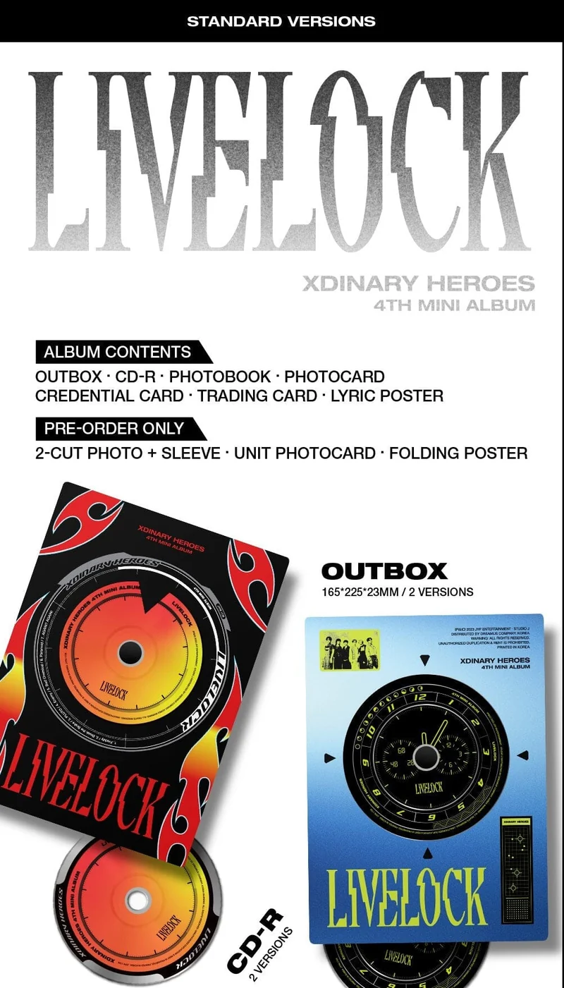 XDINARY HEROES – LIVELOCK (4TH MINI ALBUM) STANDARD VER.