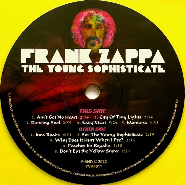 Frank Zappa | The Young Sophisticate [Yellow vinyl]
