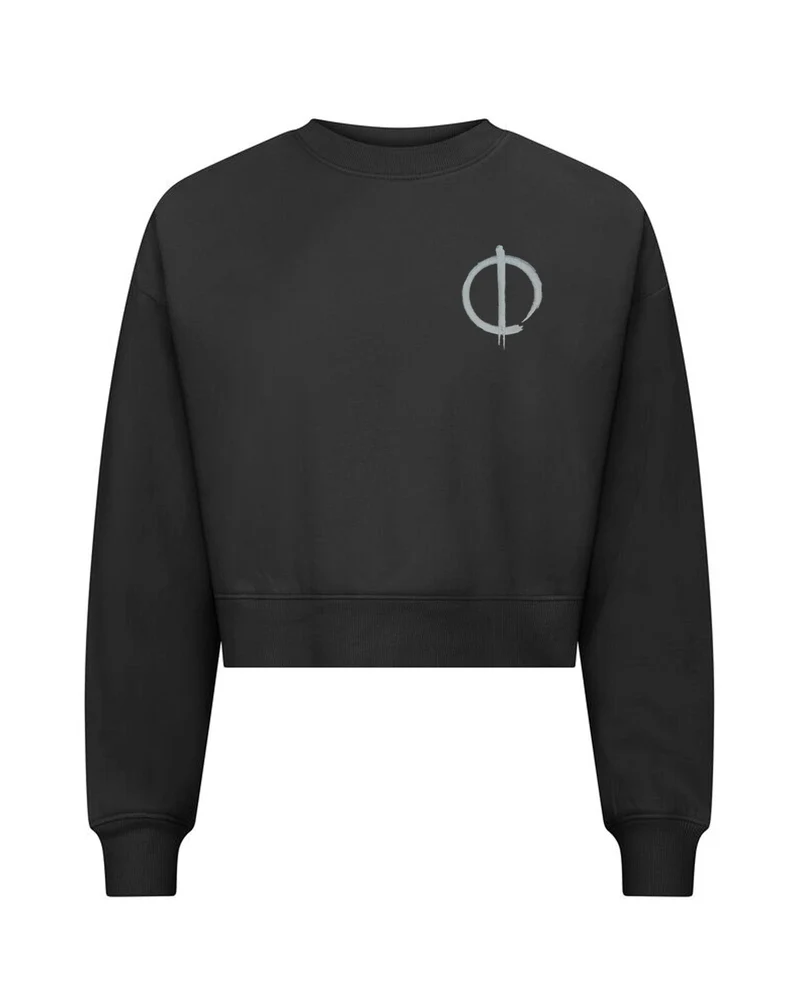 Manuel Carrasco - Sudadera Crop Top Mujer "Salvaje Tour" Negra