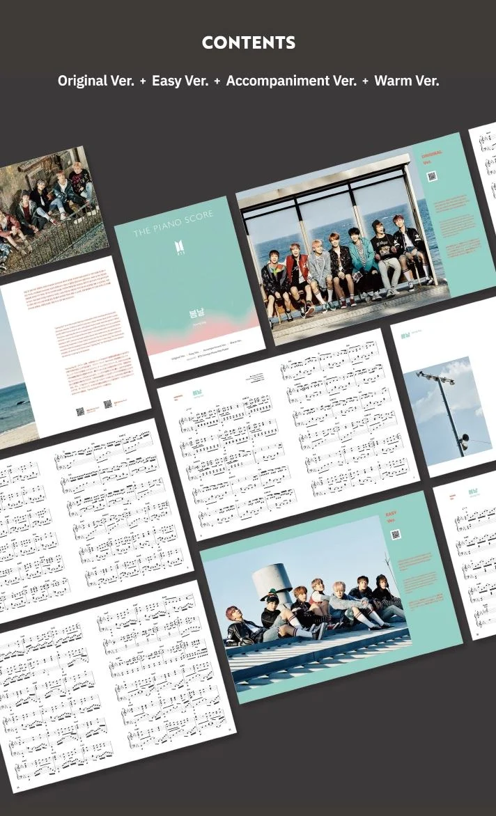 BTS - THE PIANO SCORE : SPRING DAY