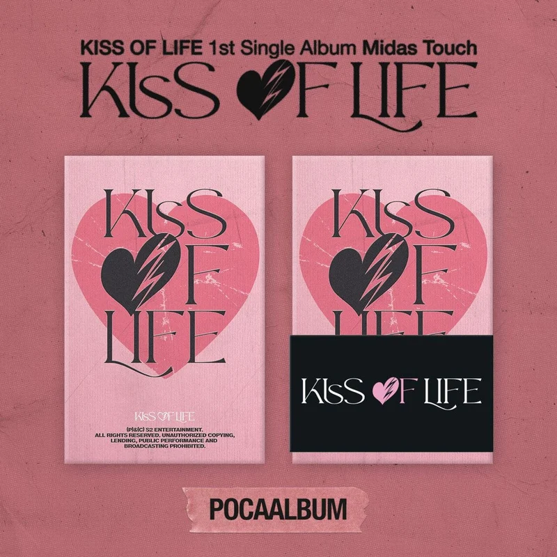 KISS OF LIFE - MIDAS TOUCH (1ST SINGLE ALBUM) POCA ALBUM