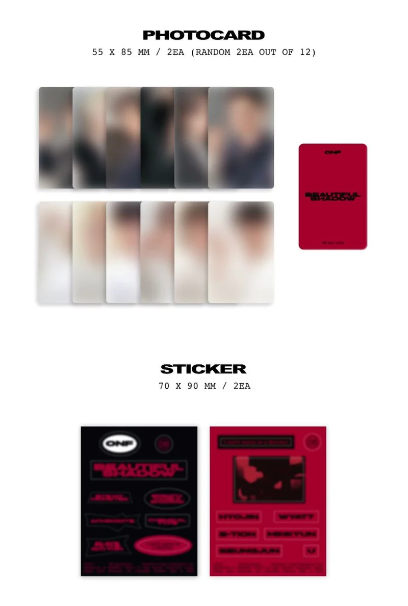 ONF - BEAUTIFUL SHADOW (8TH MINI ALBUM) POCA ALBUM