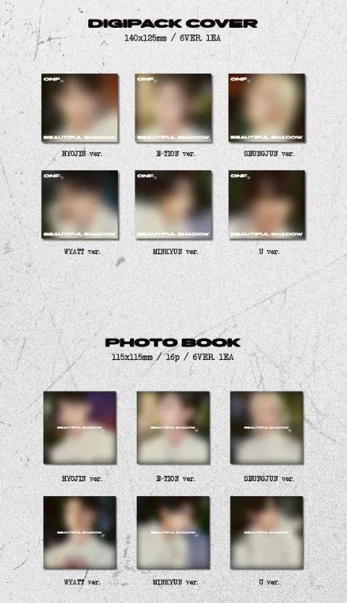 ONF - BEAUTIFUL SHADOW (8TH MINI ALBUM) DIGIPACK VER.