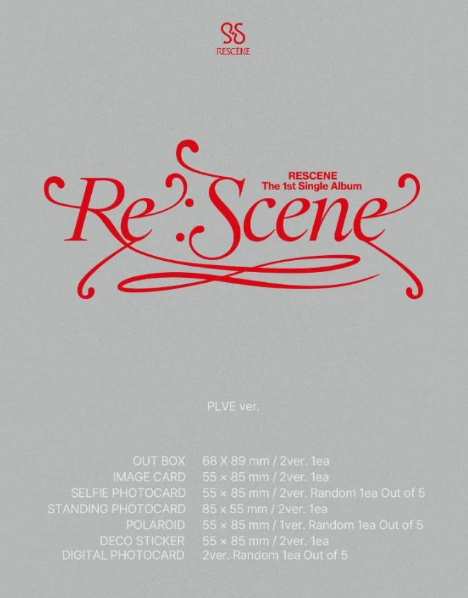 RESCENE - RE:SCENE (THE 1ST SINGLE ALBUM) PLVE
