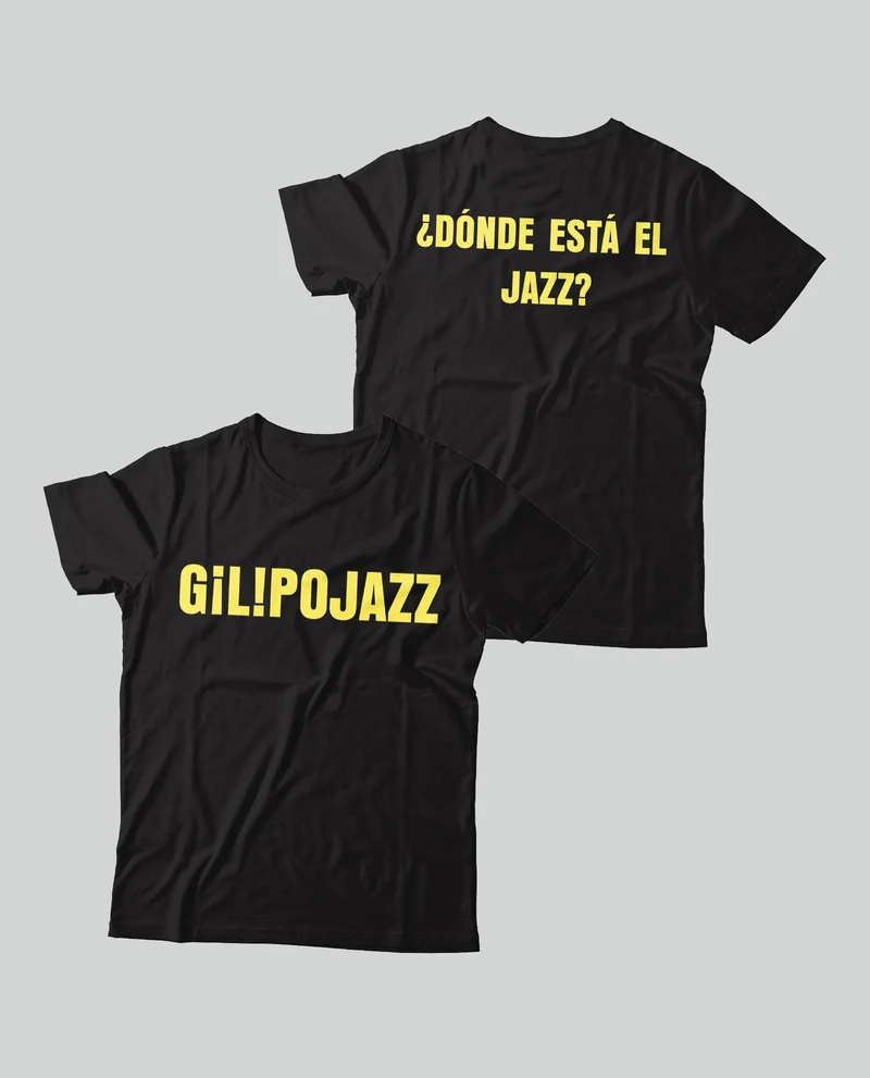 Gilipojazz - Camiseta "¿Dónde está el Jazz?" Negro