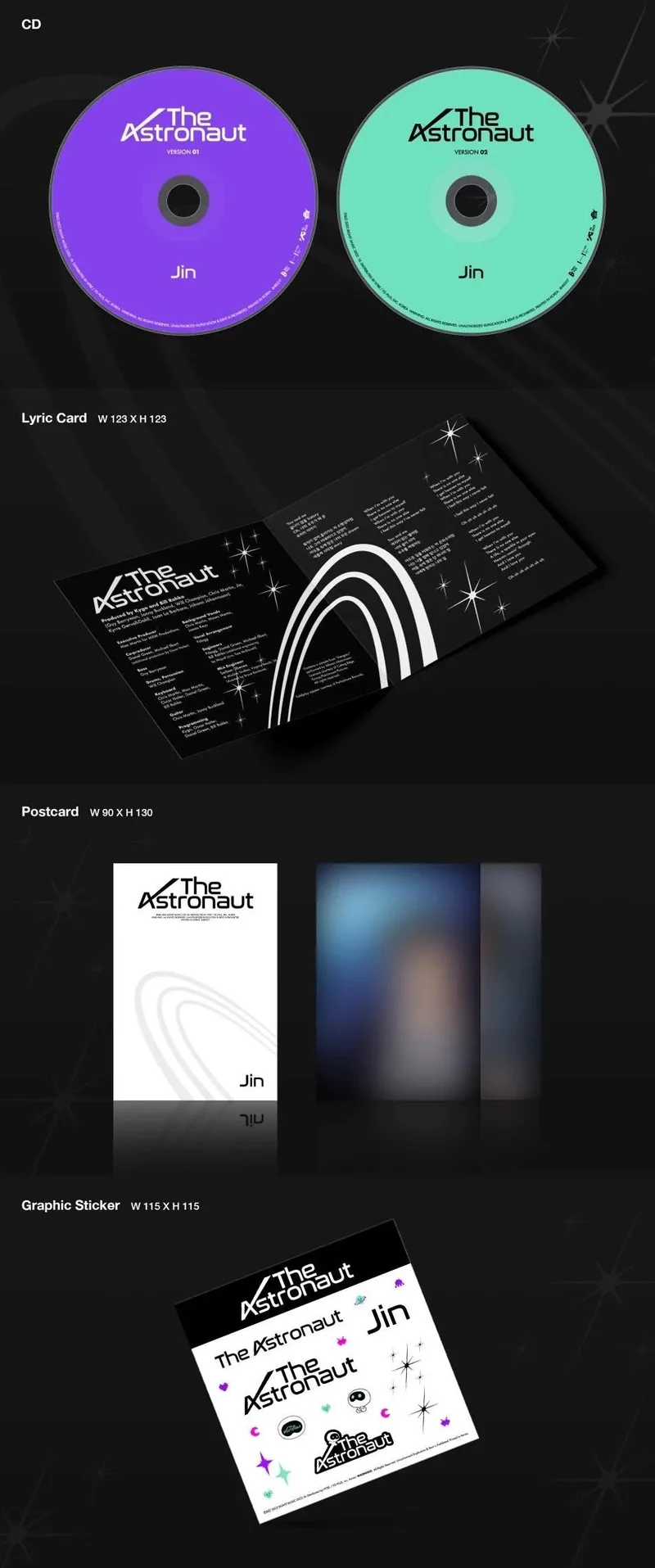 JIN (BTS) - THE ASTRONAUT (1ST SINGLE ALBUM) STANDARD VER.