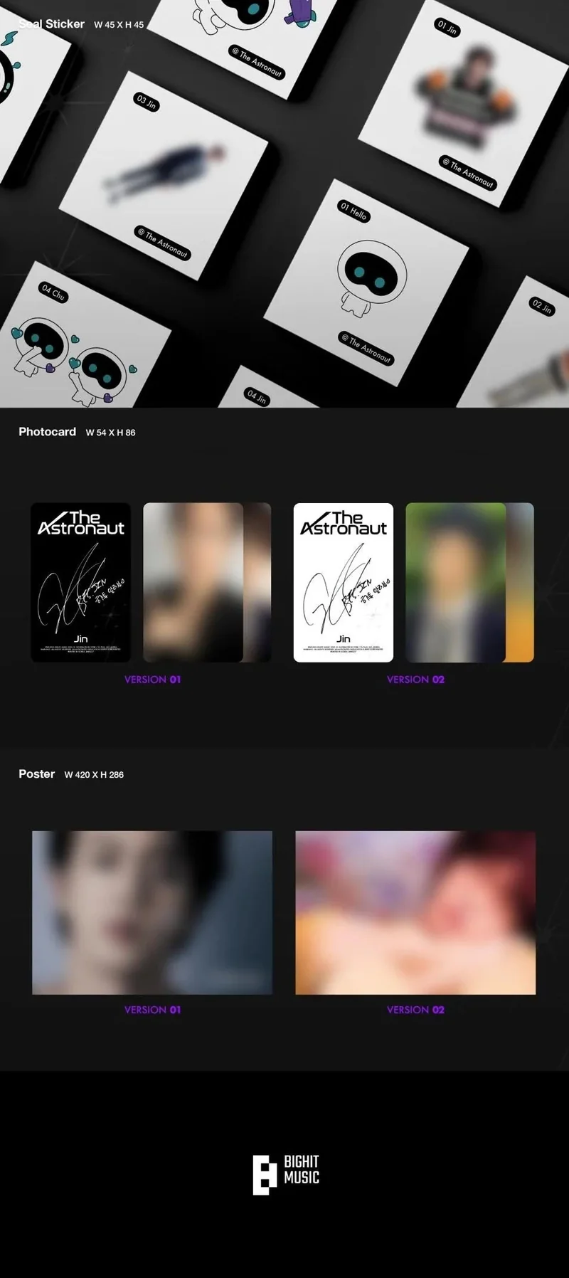 JIN (BTS) - THE ASTRONAUT (1ST SINGLE ALBUM) STANDARD VER.